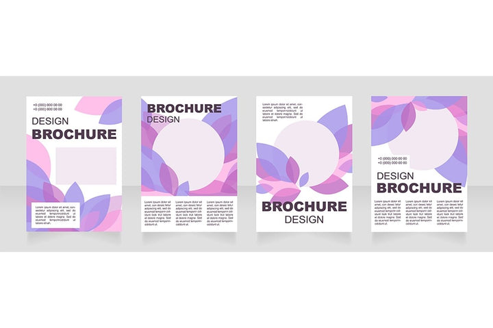 Universal blank brochure layout design