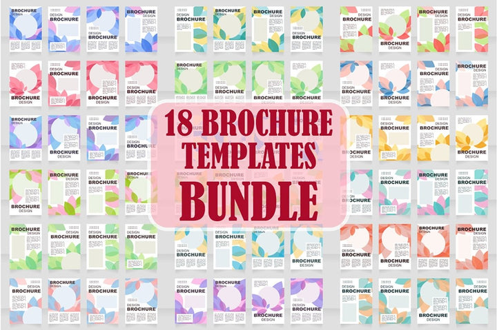 Universal blank brochure layout design