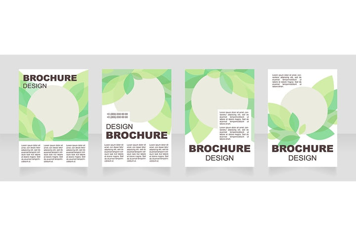 Universal blank brochure layout design