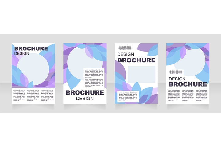 Universal blank brochure layout design