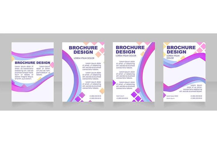 Universal blank brochure layout design