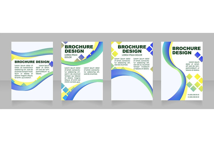 Universal blank brochure layout design