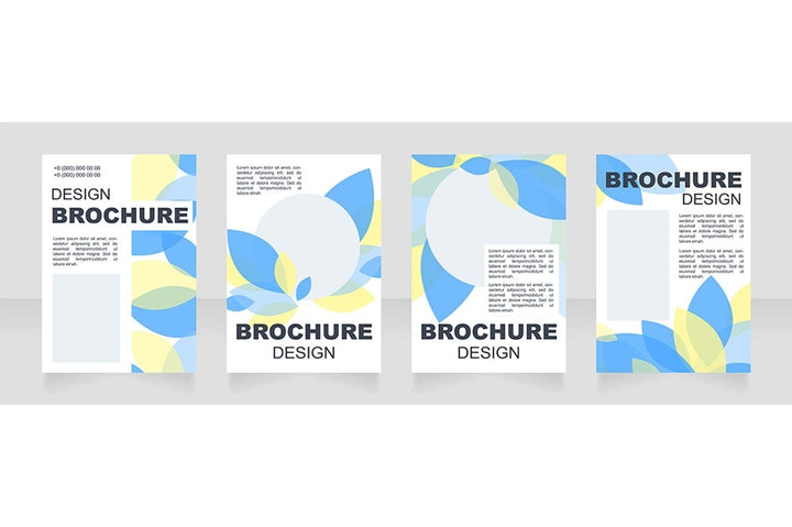 Universal blank brochure layout design