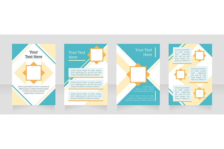 Universal blank brochure layout design bundle