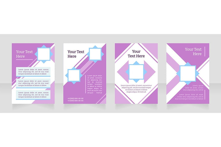 Universal blank brochure layout design bundle