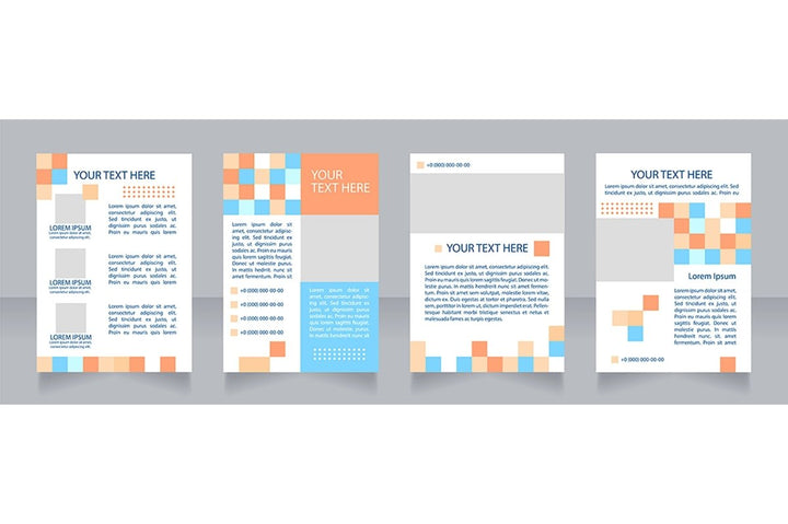 Universal blank brochure layout design bundle