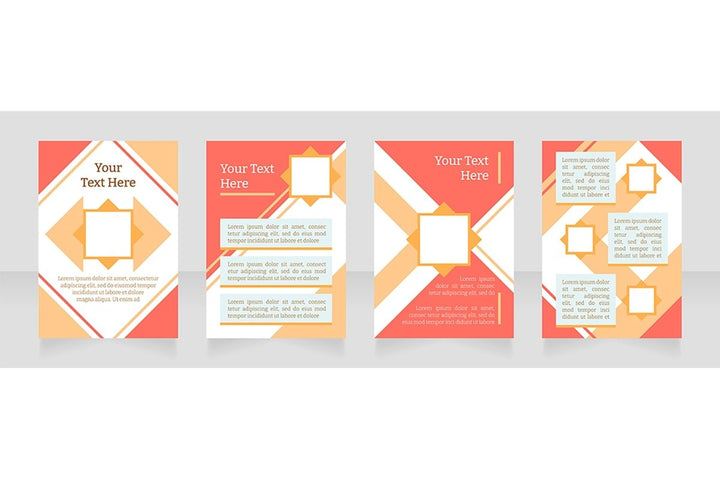 Universal blank brochure layout design bundle