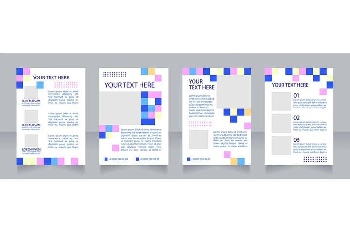 Universal blank brochure layout design bundle