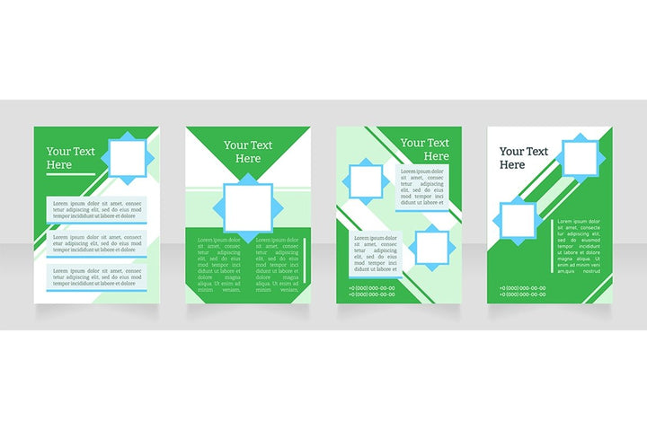 Universal blank brochure layout design bundle