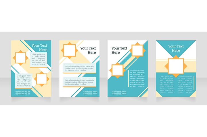 Universal blank brochure layout design bundle