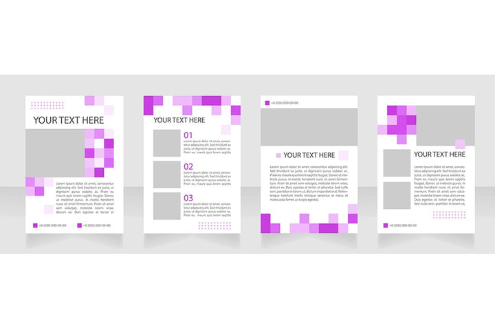 Universal blank brochure layout design bundle