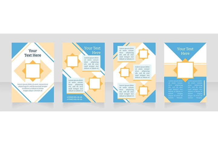 Universal blank brochure layout design bundle