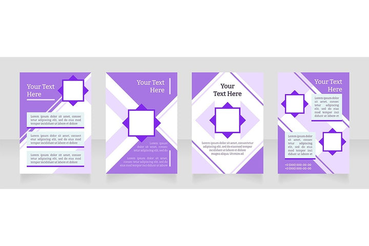 Universal blank brochure layout design bundle