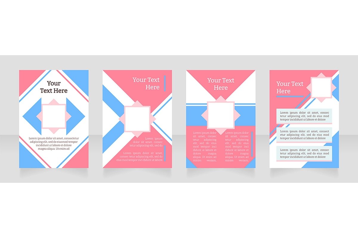 Universal blank brochure layout design bundle