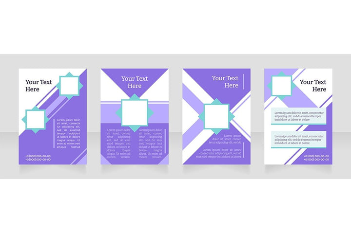 Universal blank brochure layout design bundle