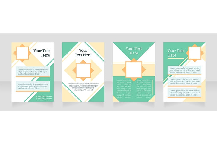 Universal blank brochure layout design bundle