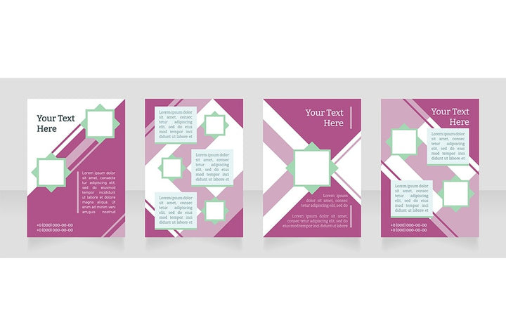 Universal blank brochure layout design bundle