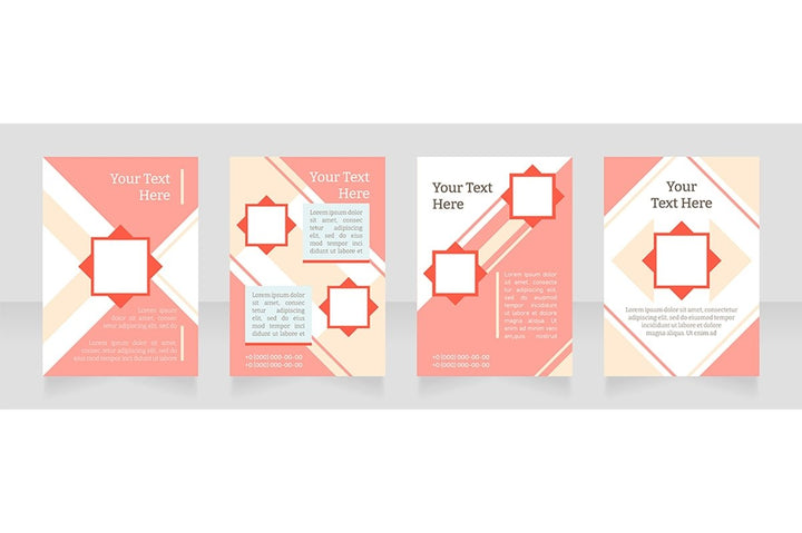 Universal blank brochure layout design bundle