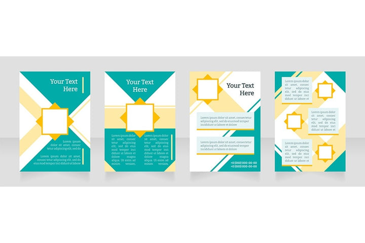 Universal blank brochure layout design bundle