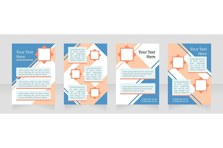 Universal blank brochure layout design bundle