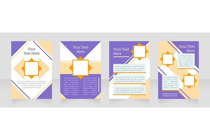 Universal blank brochure layout design bundle