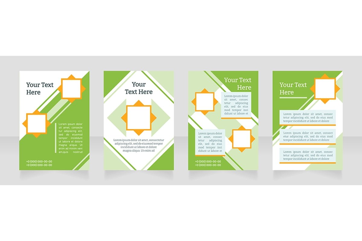 Universal blank brochure layout design bundle