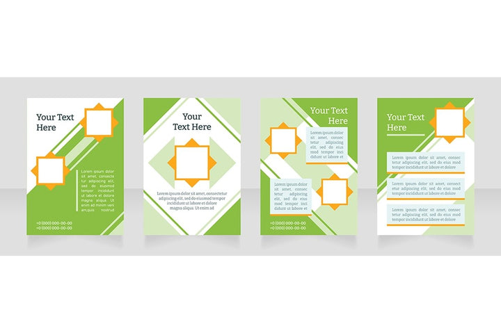 Universal blank brochure layout design bundle