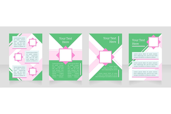 Universal blank brochure layout design bundle
