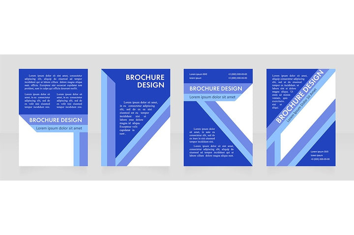 Universal brochure layout design template set