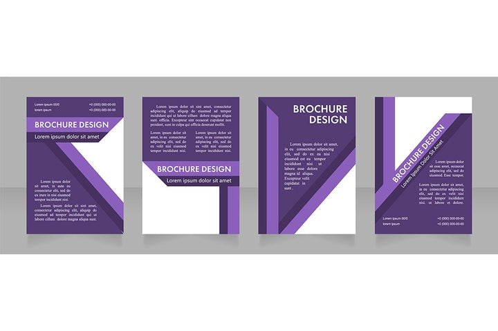 Universal brochure layout design template set