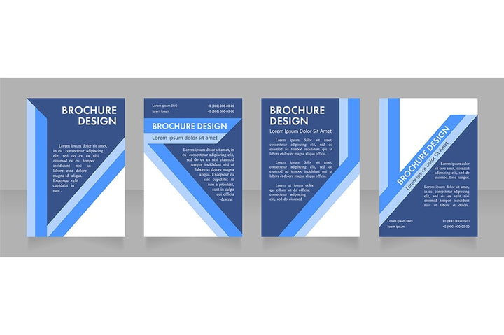 Universal brochure layout design template set