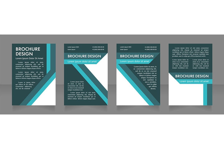 Universal brochure layout design template set