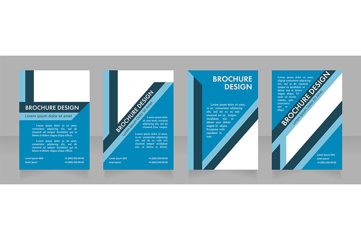 Universal brochure layout design template set