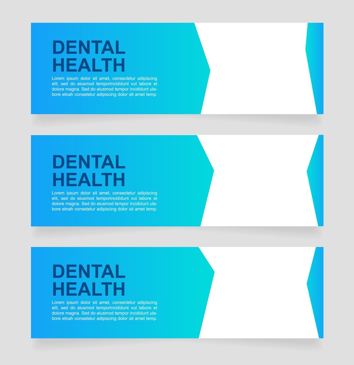 Universal web banner design template bundle
