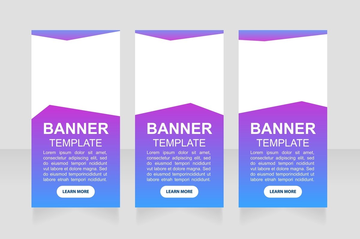 Universal web banner design template bundle