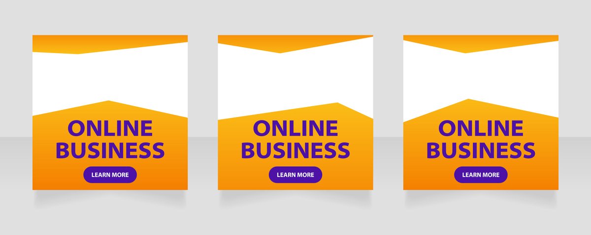 Universal web banner design template bundle