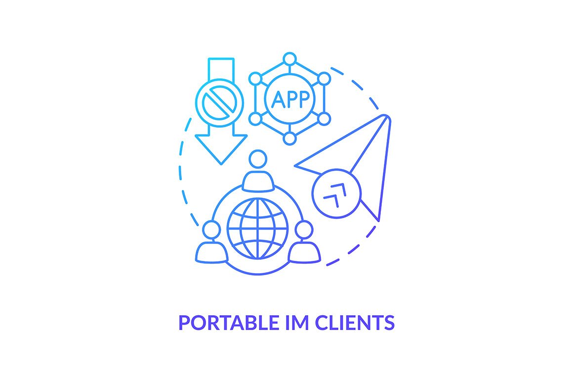 Unlimited Chatting Concept Icons Bundle