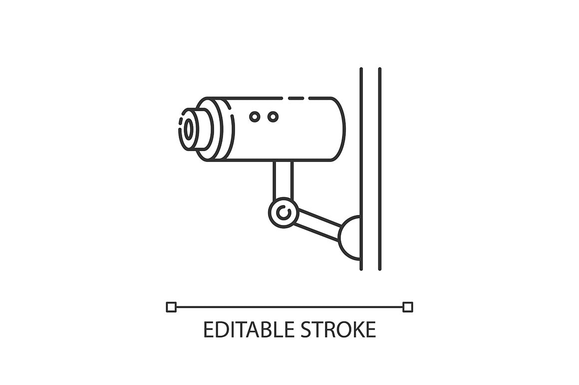 Urban infrastructure pixel perfect linear icons set