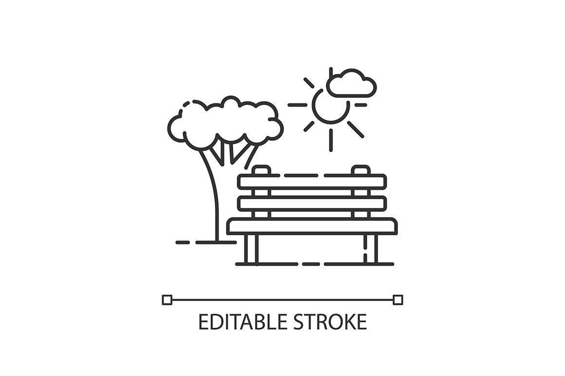 Urban infrastructure pixel perfect linear icons set