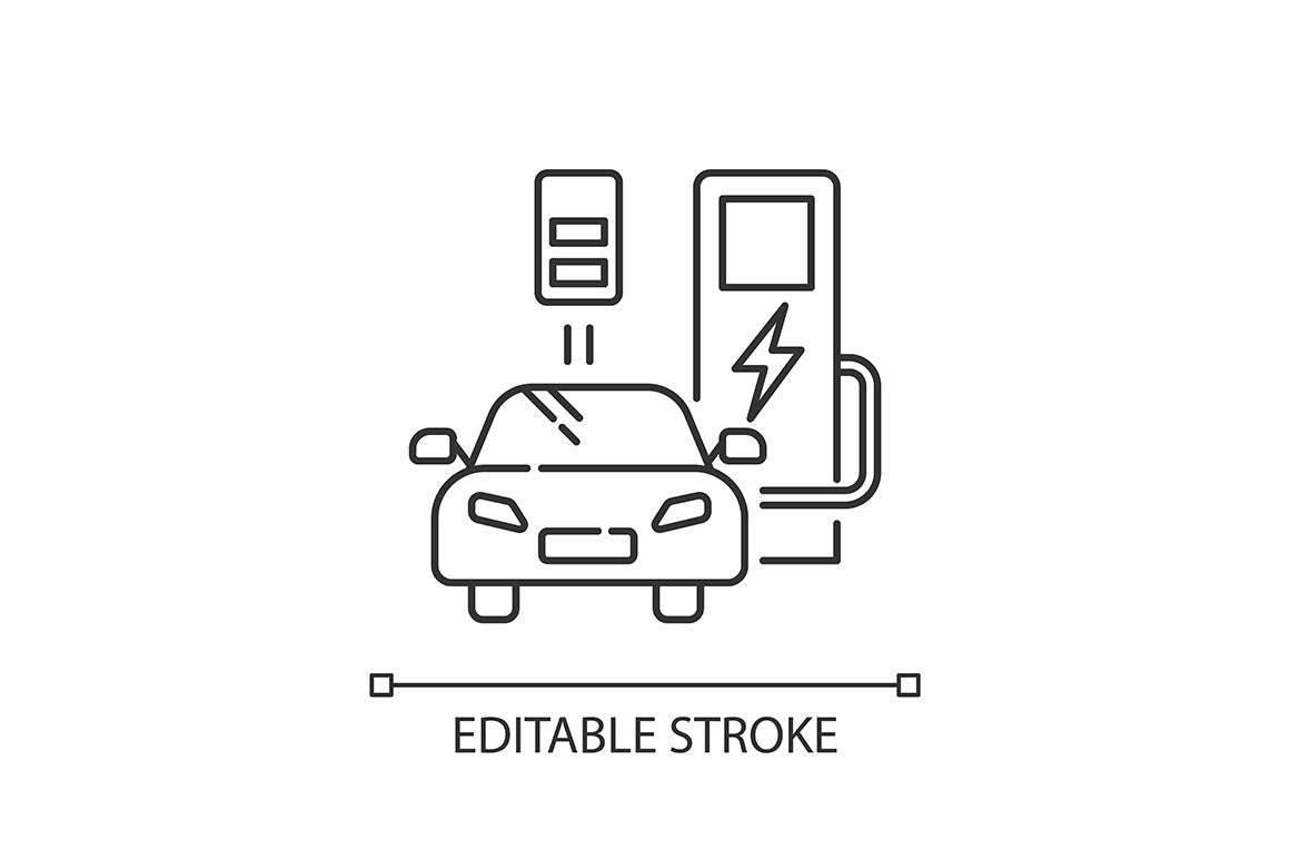Urban infrastructure pixel perfect linear icons set