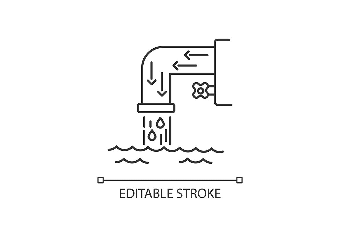 Urban infrastructure pixel perfect linear icons set