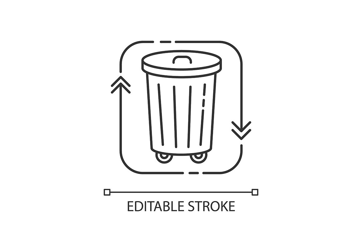 Urban infrastructure pixel perfect linear icons set
