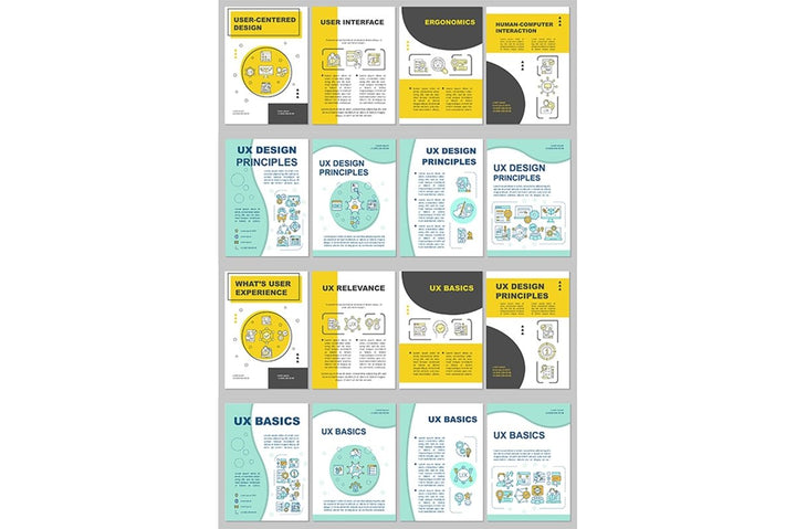 User experience brochure template
