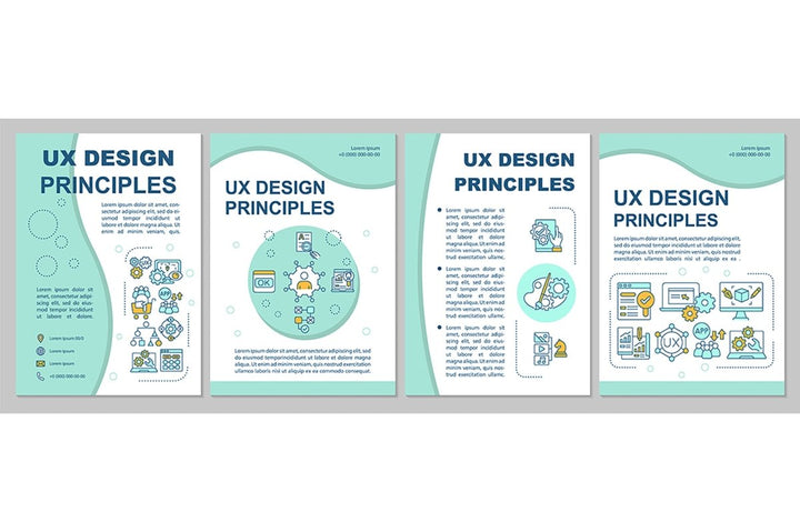 User experience brochure template