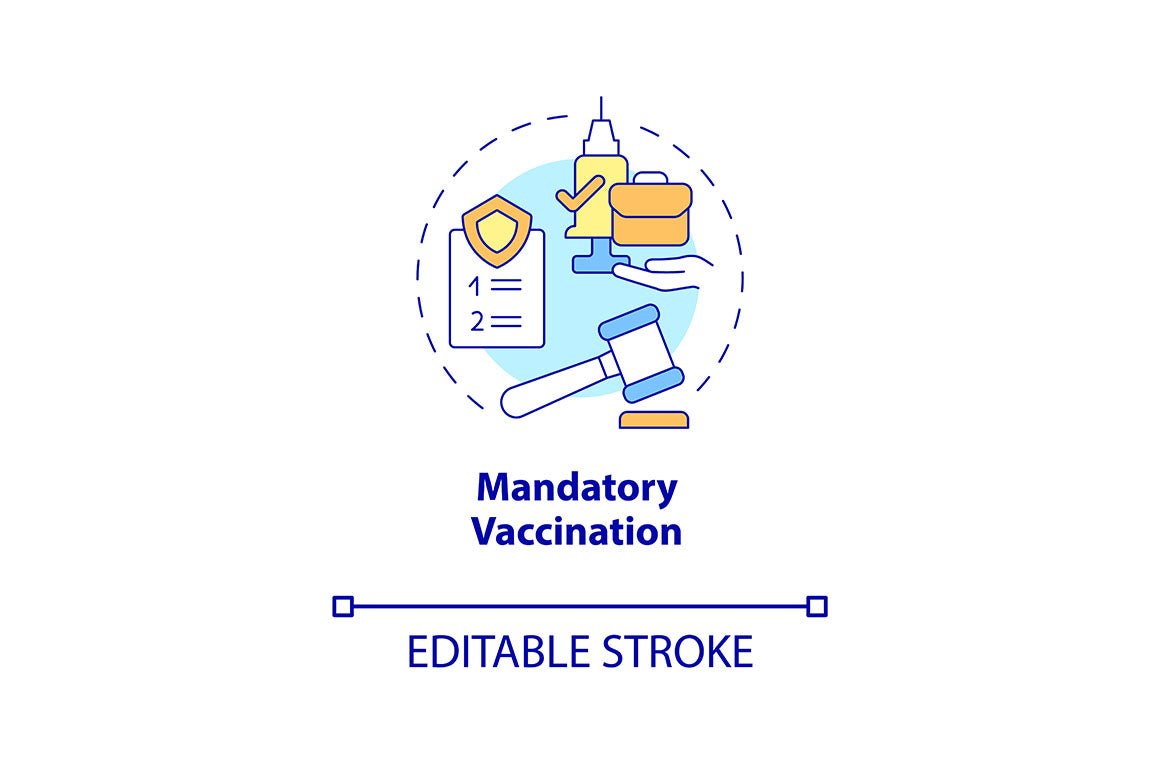 Vaccination Policy Concept Icons Bundle