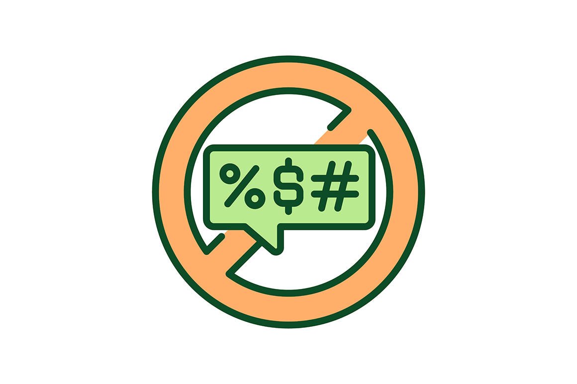 Verbal aggressiveness RGB color icons set