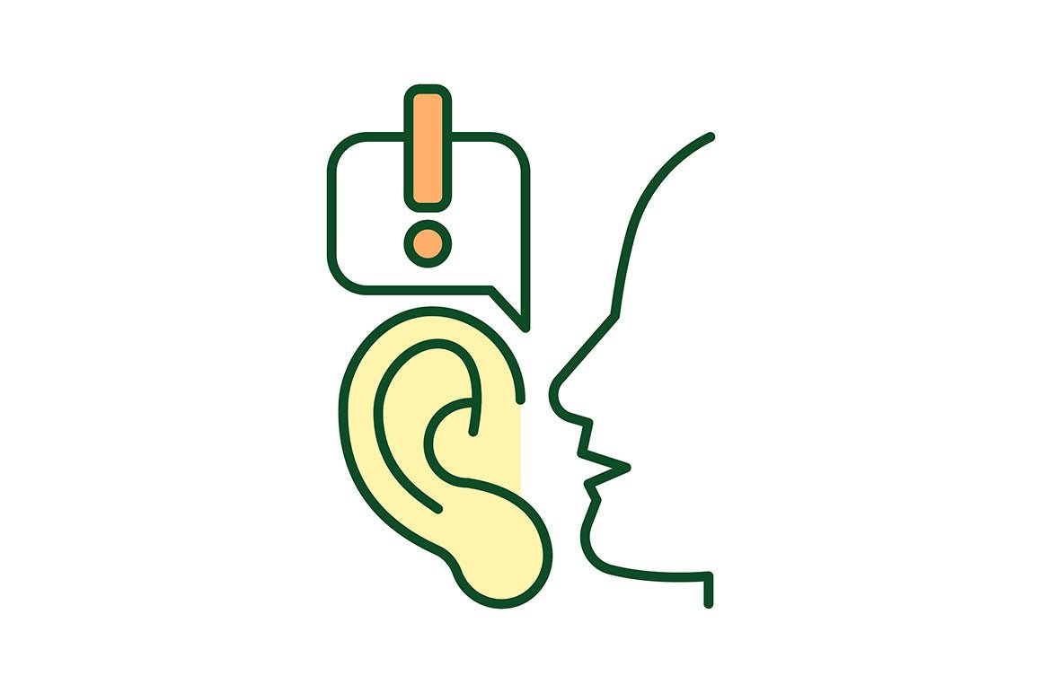 Verbal aggressiveness RGB color icons set