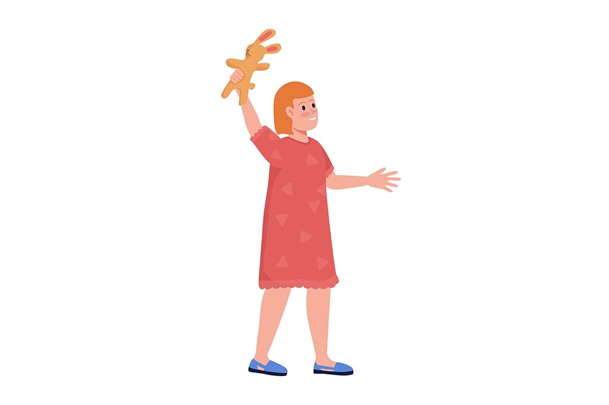 Volunteers color vector character set