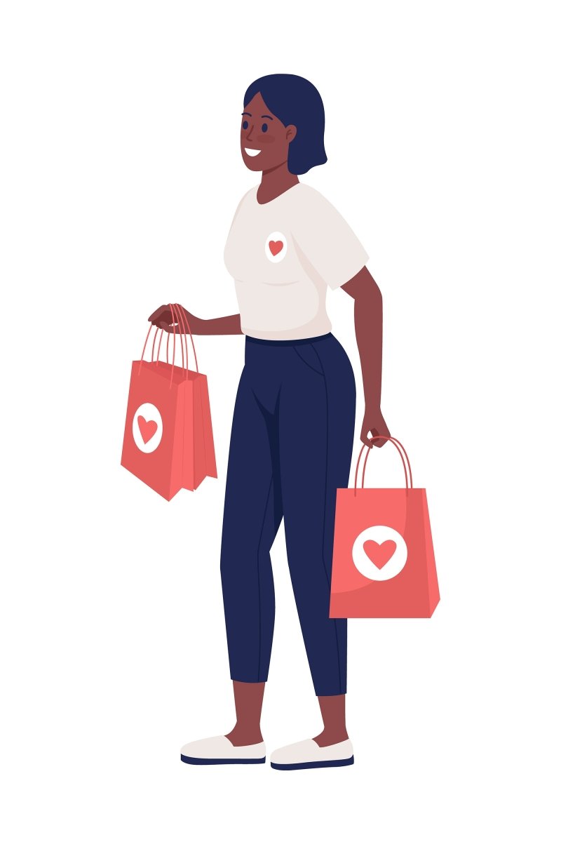 Volunteers with visitors color vector character set