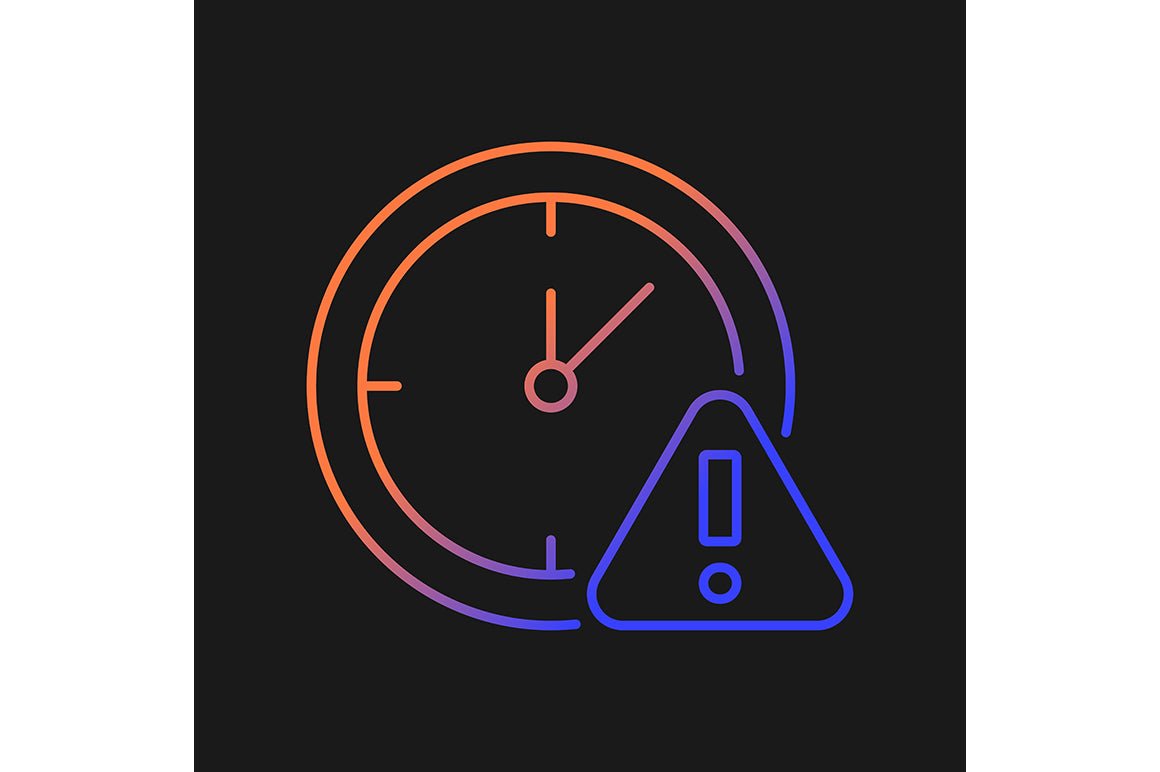 Vr headset gradient manual label icons set for dark and light mode